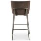 Moe"s Home Collection Early Barstool with Dark Brown Upholstery in Blackened Bronze, , large