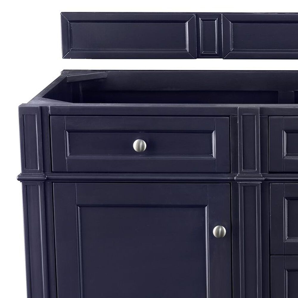 James Martin Vanities Brittany 60&quot; Double Bathroom Vanity in Victory Blue with 3 cm Arctic Fall Solid Surface Top, , large