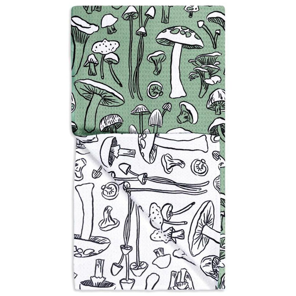 MuKitchen Vibe Dish Towel in Mushroom Medley and White, , large