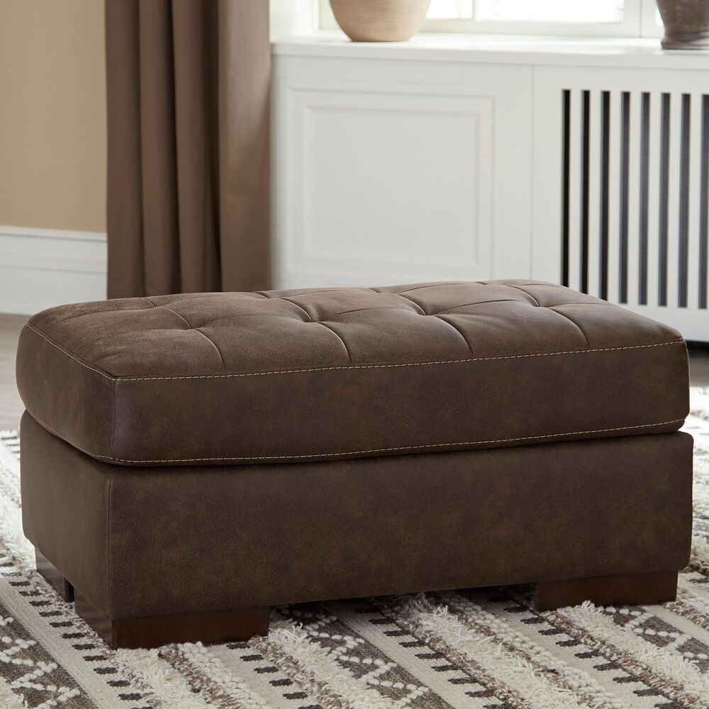 Ashley Maderla Ottoman in Walnut Brown, , large