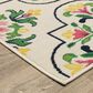 Oriental Weavers Havana HAV04 Ivory and Multicolor 3"3" x 5" Indoor/Outdoor Area Rug, , large