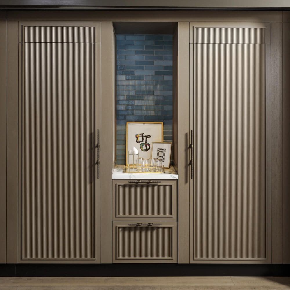 Monogram 24&quot; Integrated Column Freezer with Left Handle - Panel Sold Separately, , large