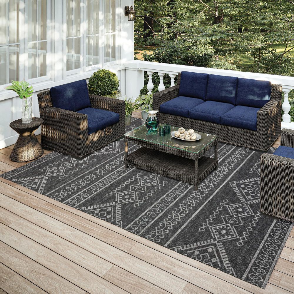 Dalyn Rug Company Sedona SN14 6&#39; x 9&#39; Midnight Indoor/Outdoor Area Rug, , large