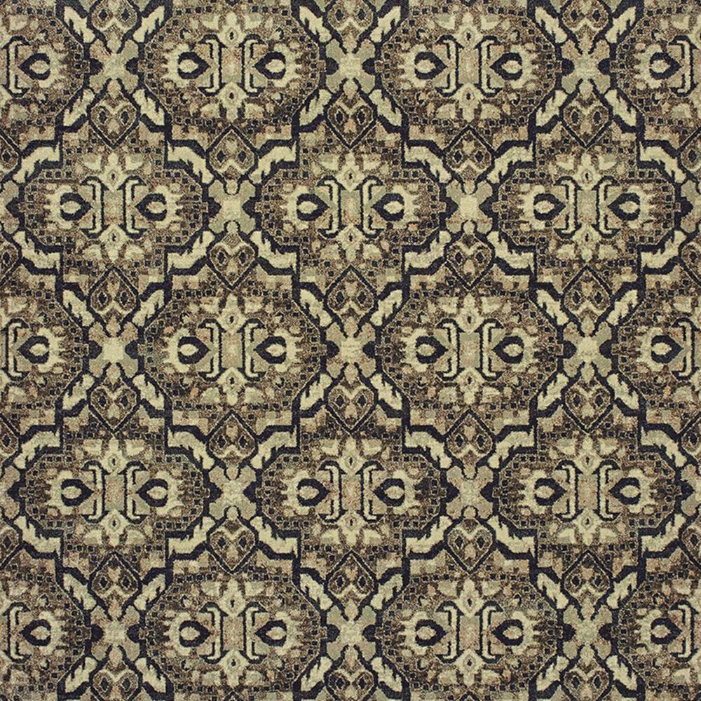 Oriental Weavers Raleigh 4927K 5&#39;3&quot; x 7&#39;6&quot; Brown and Navy Area Rug, , large