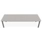 Telescope Rectangular Extension Dining Table in Warm Grey - Table Only, , large