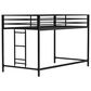 Hearth and Haven Adam Twin Loft Bunk Bed in Black, , large