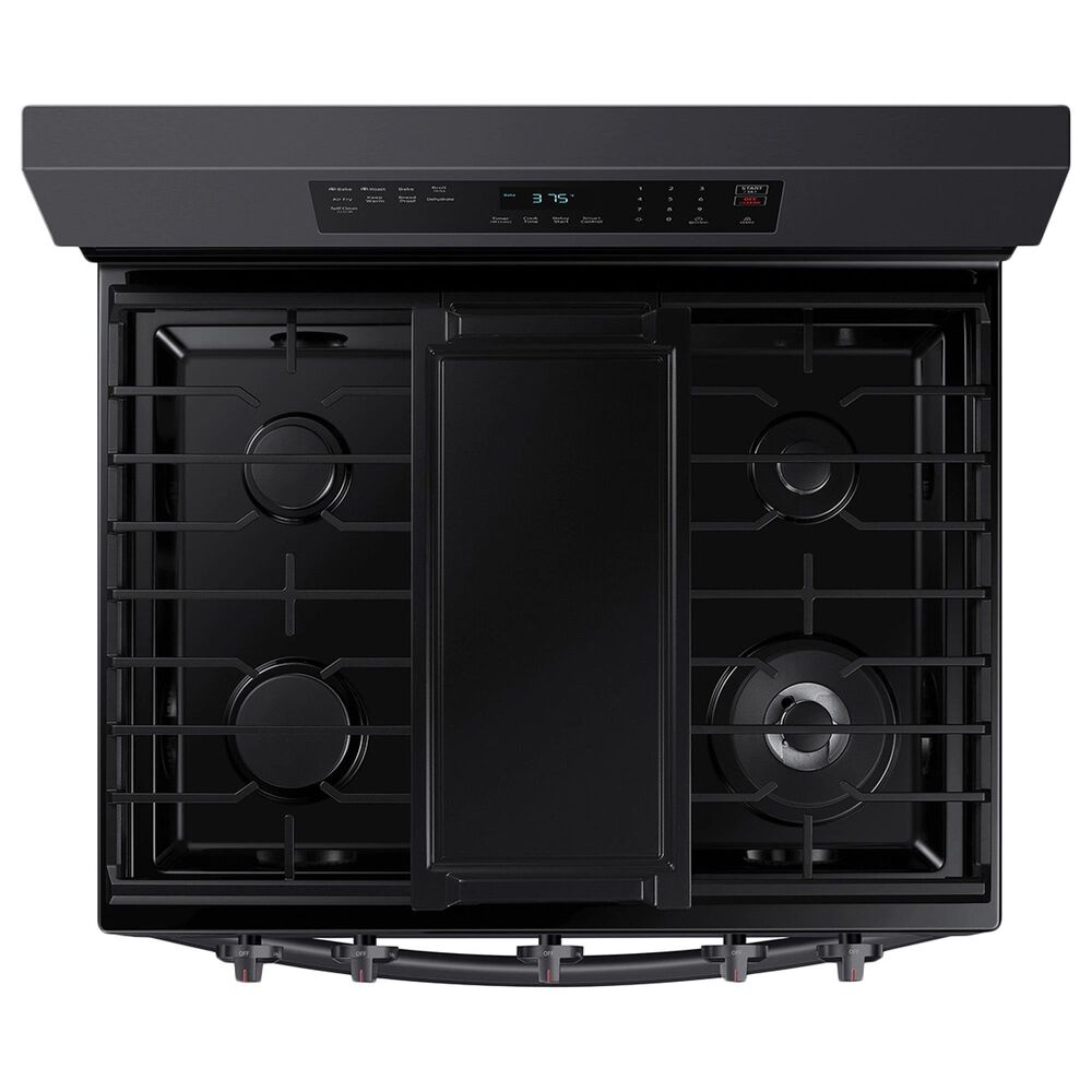 Samsung 6 Cu. Ft. Freestanding Gas Range with No-Preheat Air Fry in Black Stainless Steel, , large