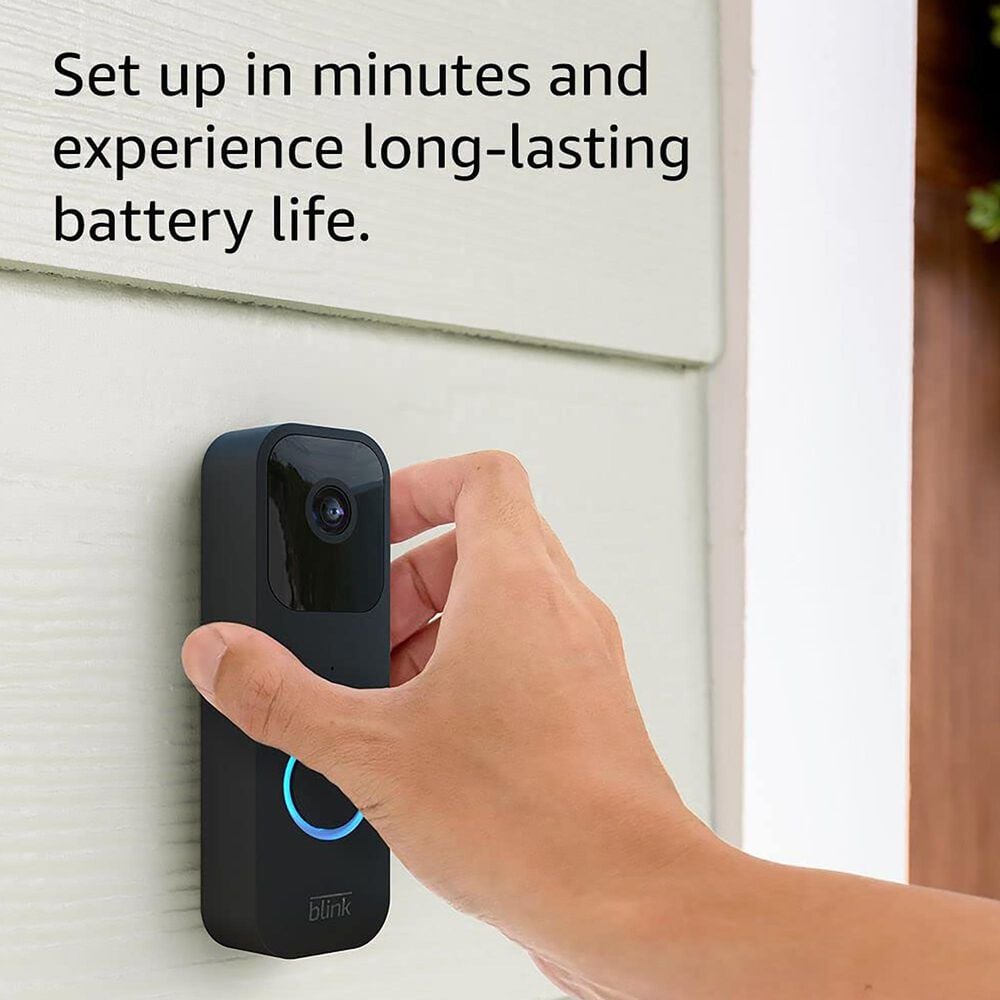 Blink Video Doorbell in Black, , large
