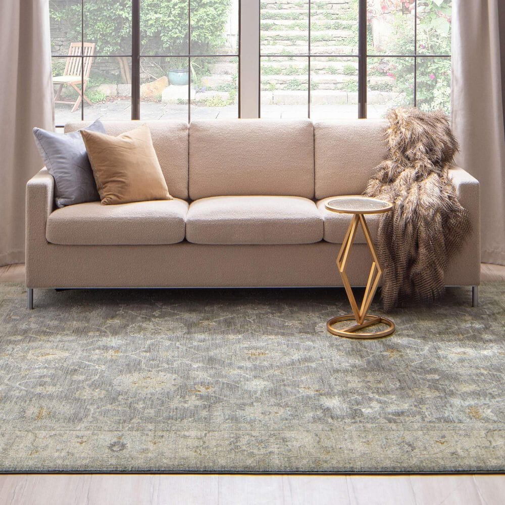 Karastan Adalia 10&#39; x 14&#39; Dark Gray Area Rug, , large