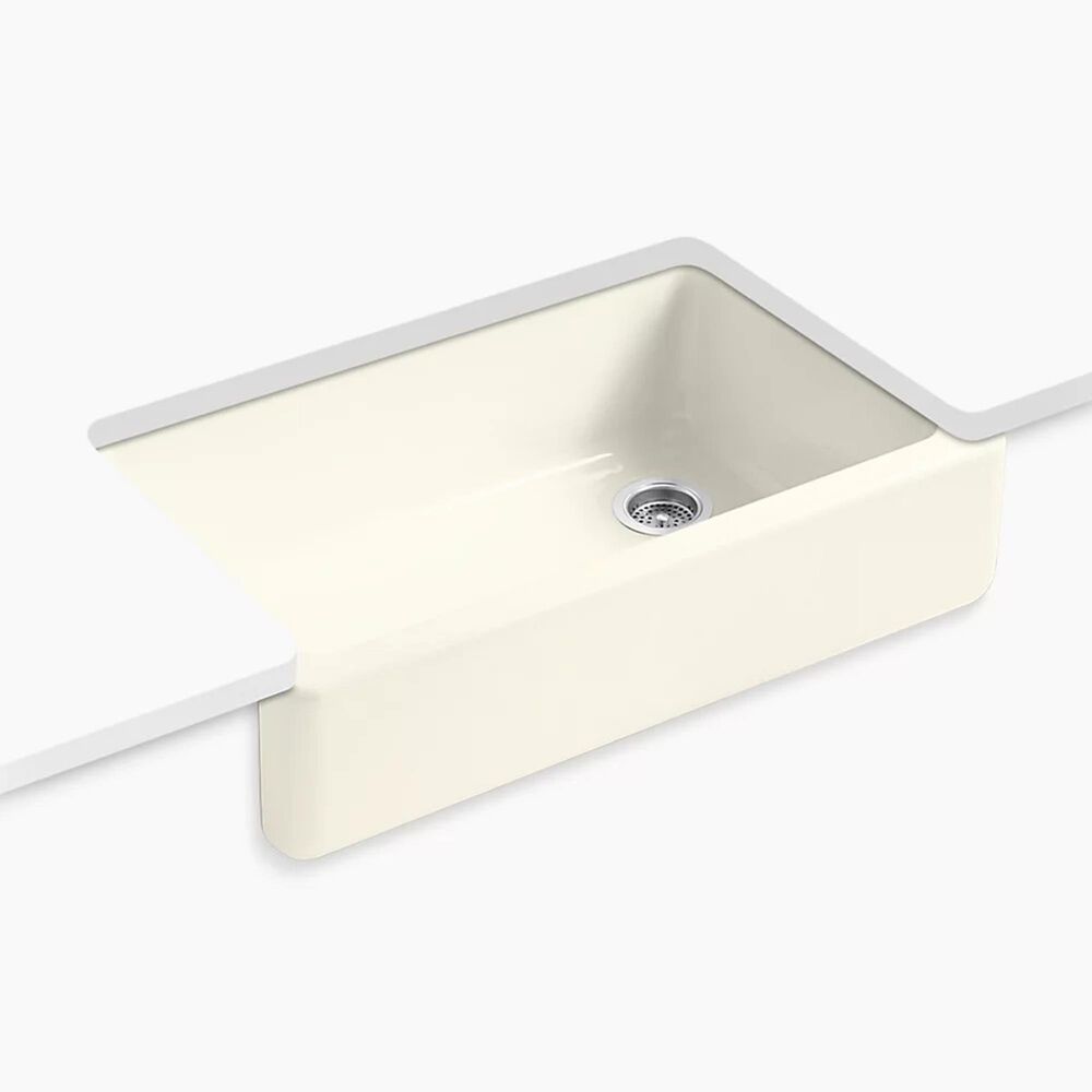 Kohler Whitehaven 35.75" Undermount Single Bowl Kitchen Sinks in Biscuit, , large