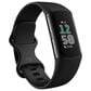Fitbit Charge 6 Fitness Tracker Watch 36mm Black Aluminum Case with Obsidian Band, , large