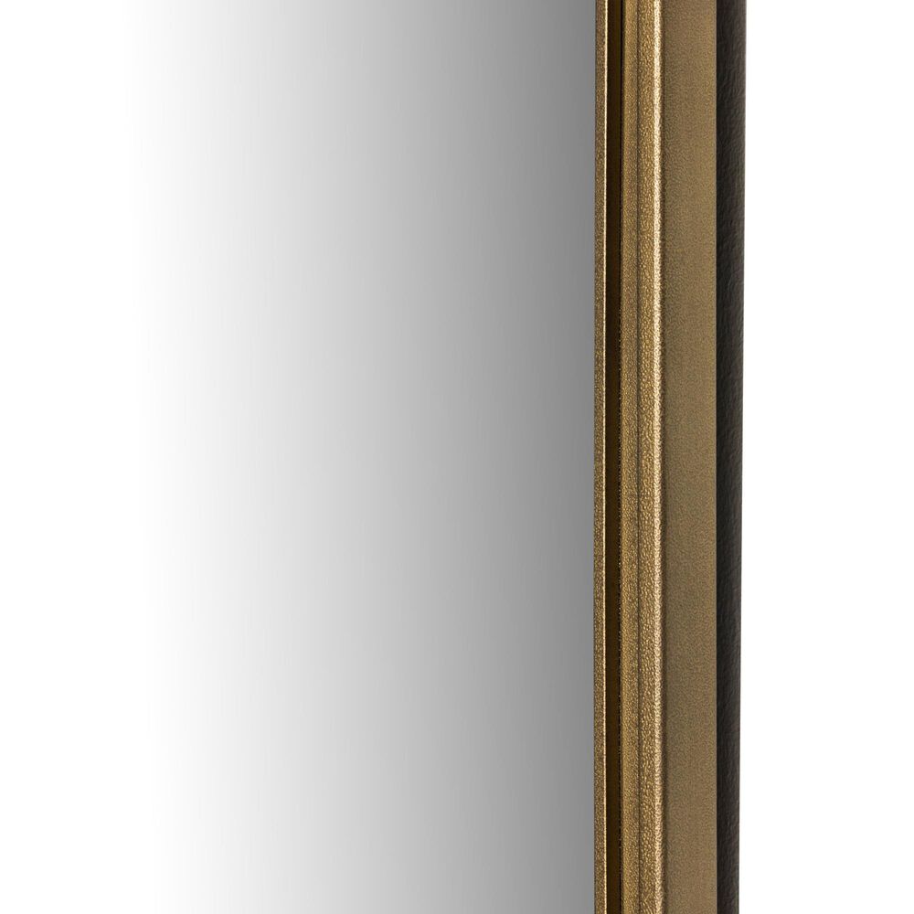 Four Hands Effie Wall Mirror in Raw Antique Brass Iron, , large