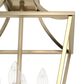 Hunter Laurel Ridge 12" 4-Light Lantern Pendant in Alturas Gold, , large