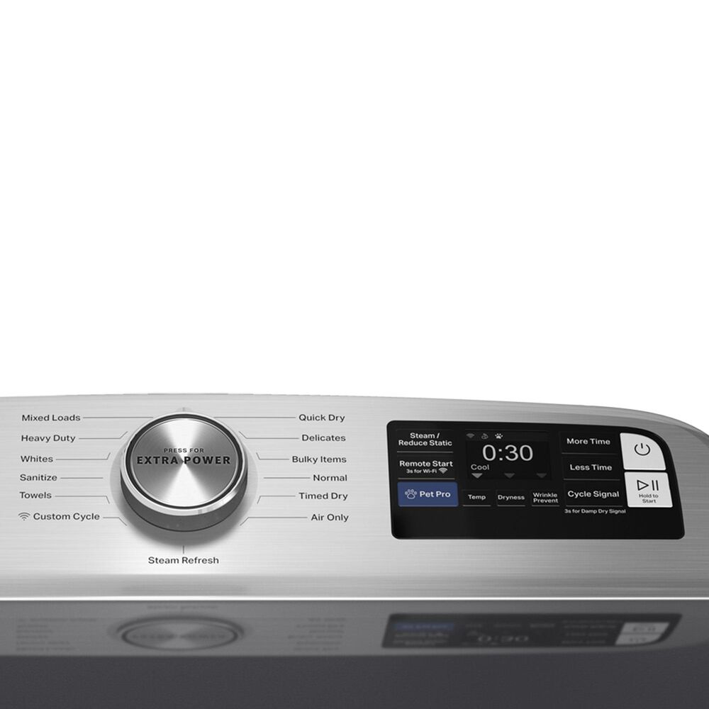 Maytag 7.4 Cu. Ft. Smart Front Load Dryer with Pet Pro Option in Midnight Steel, , large