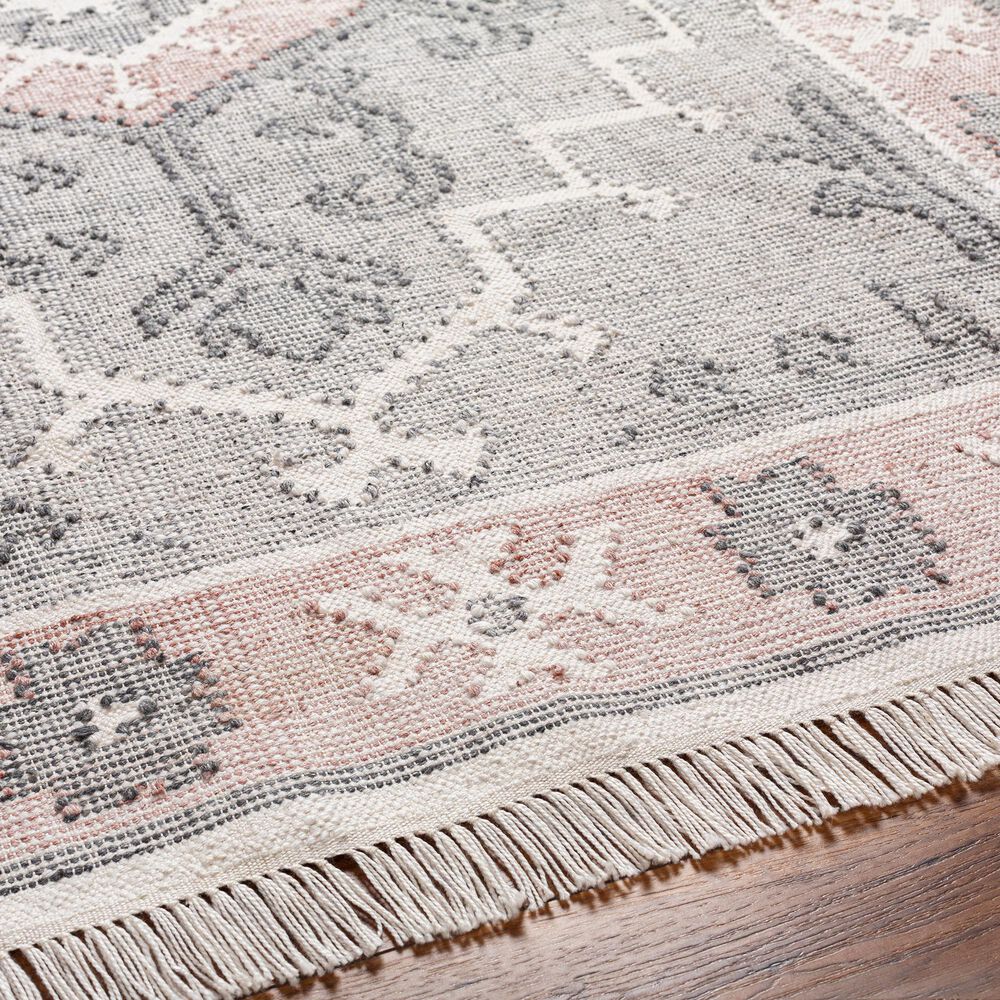 Surya Bursa 8&#39; x 10&#39; Light Gray, Dusty Pink, Charcoal and Cream Area Rug, , large