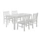 Mayberry Hill Travis 5-Piece Youth Table and Chair Set in White, , large
