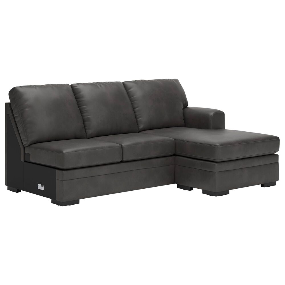 Ashley Lofton-Pike 2-Piece Stationary Right Facing Sectional with Chaise in Shadow, , large