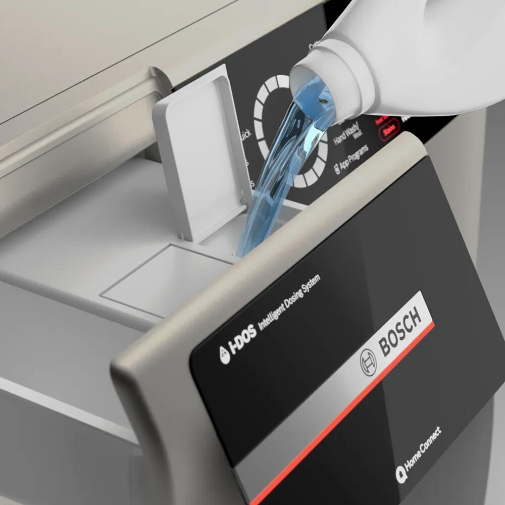 Bosch 800 Series 2.4 Cu. Ft. Front Load Compact Washer in Pearl Steel, , large