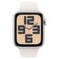 Apple Watch SE GPS 44mm Starlight Aluminum Case with Starlight Sport Band - S/M, , large