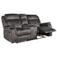 New Heritage Design Park City Manual Reclining Loveseat in Slate, , large