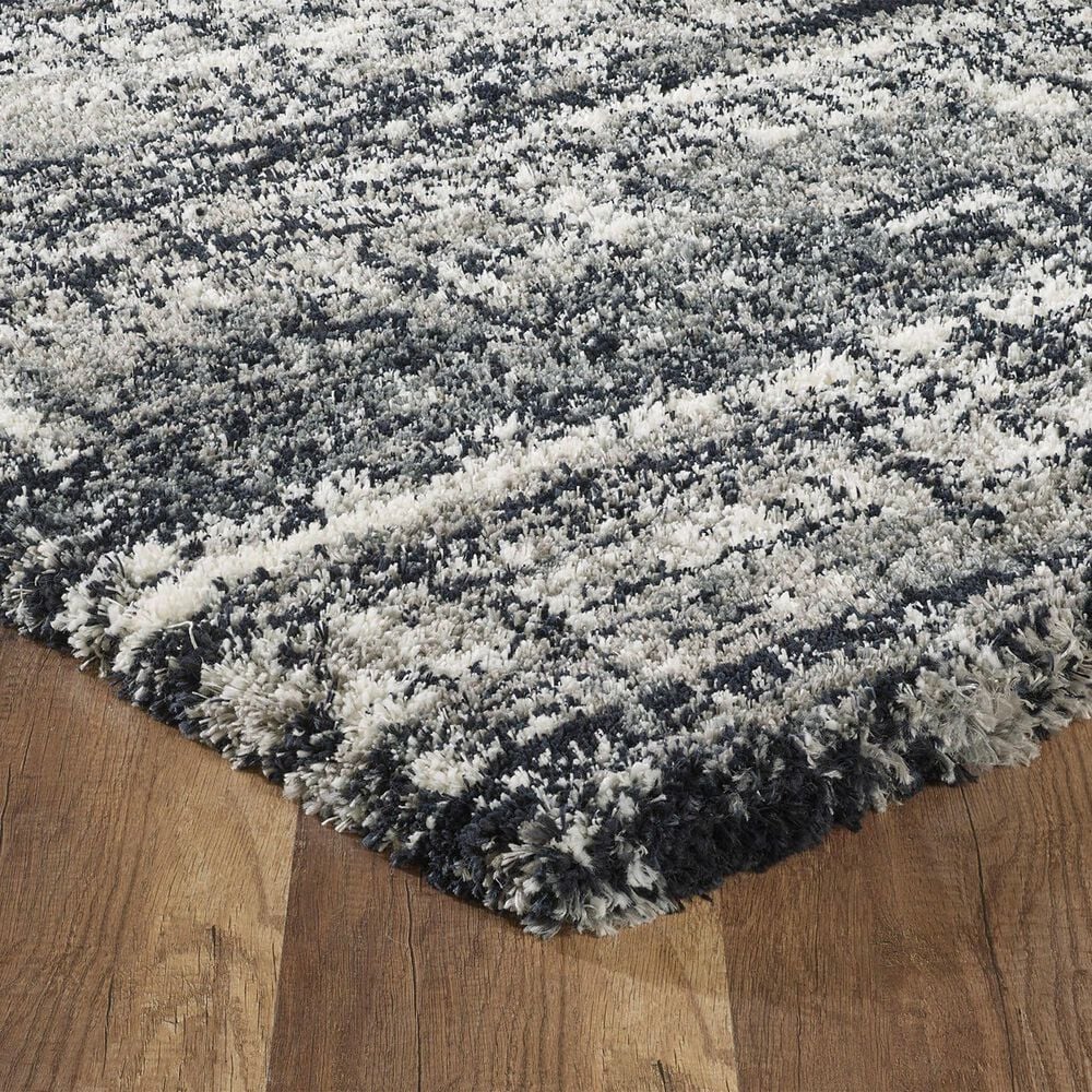 Central Oriental Natick Blyana 7&#39;10&quot; x 9&#39;10&quot; White and Blue Area Rug, , large