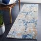Safavieh Aston 2" x 8" Navy and Gold Runner, , large