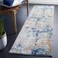 Safavieh Aston 2" x 8" Navy and Gold Runner, , large