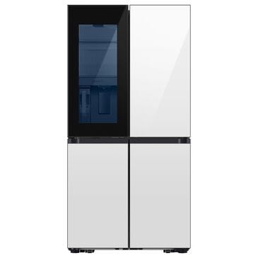 Samsung Bespoke 28.6 Cu. Ft. Bespoke 4-Door Flex French Door Refrigerator with Auto Open Door in White Glass, , large