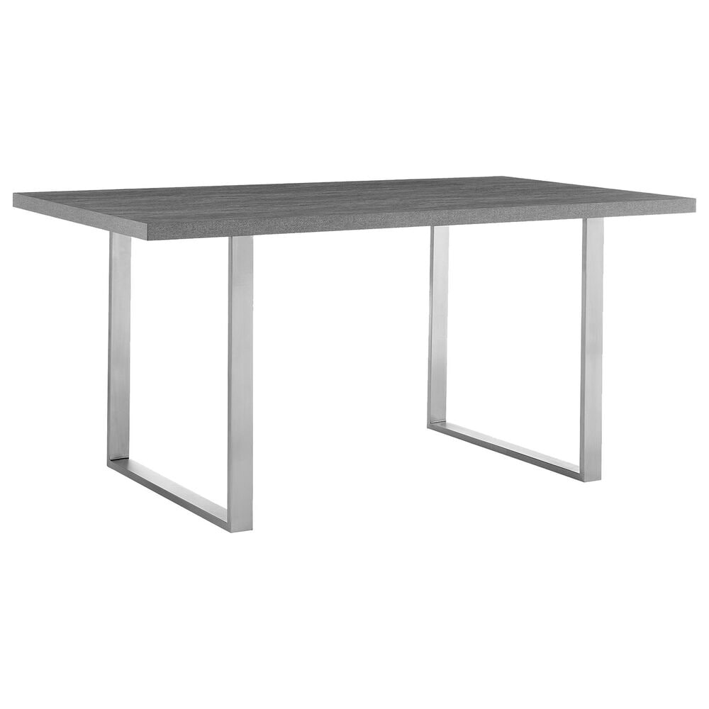 Blue River Fenton/Pacific 5-Piece Dining Set in Brushed Stainless Steel, , large