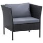 CorLiving Parksville 8-Piece Patio Sectional Set in Black/Gray, , large