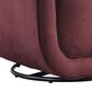 Lifestyle Solutions Lydia Swivel Accent Chair in Plum, , large