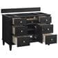 James Martin Vanities Lorelai 48" Single Vanity in Black Onyx with 3 cm Ethereal Noctis Quartz Top, , large