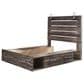 Ashley Drystan Full Panel Bed with Storage in Brown Rustic, , large