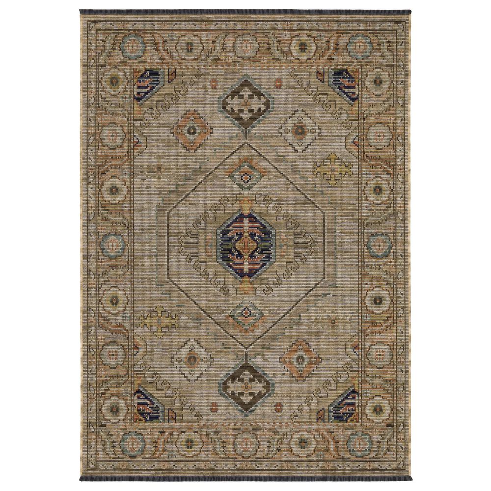 Oriental Weavers Legacy Beige, Tan and Orange 2" x 3" Area Rug, , large