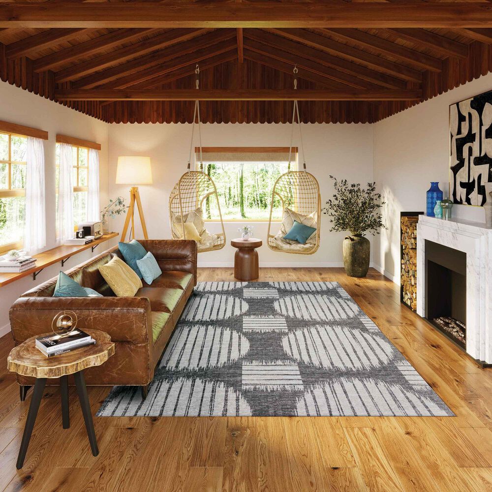 Dalyn Rug Company Sedona Geometric 6&#39; x 9&#39; Midnight Indoor/Outdoor Area Rug, , large