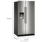 Maytag 25 Cu. Ft. Side by Side Refrigerator in Fingerprint Resistant Stainless Steel, , large