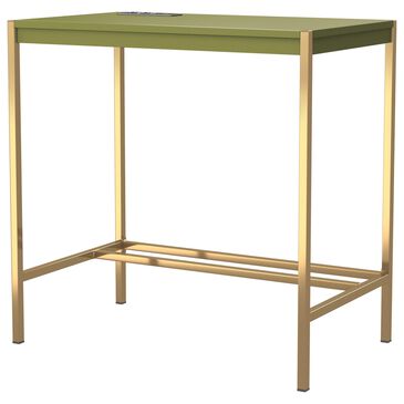 Furniture of America Barlow Writing Desk in Olive/Gold, , large