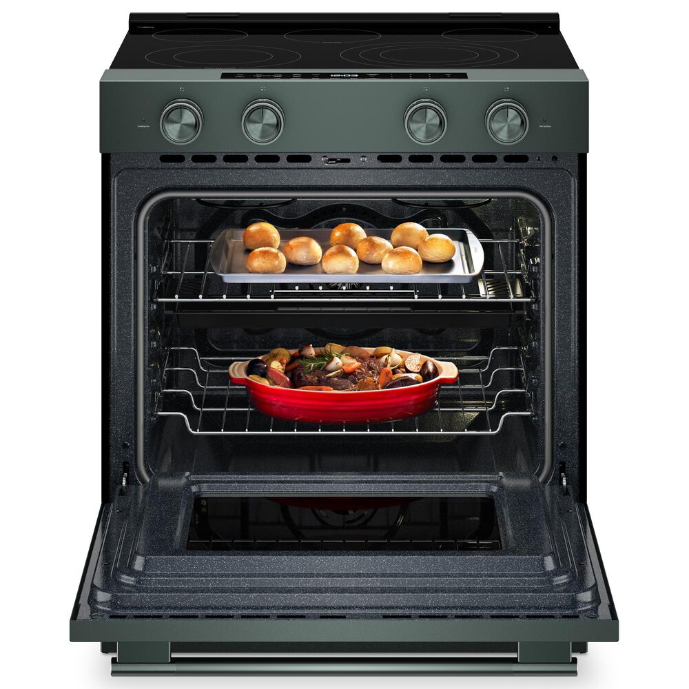 KitchenAid 5.3 Cu. Ft. Smart Slide-in Electric Range with Two Even-Heat Hyper Elements and Convection in Juniper, , large