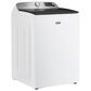 Maytag 5.3 Cu. Ft. Smart Pet Pro Top Load Impeller Washer and 7.4 Cu. Ft. Electric Smart Top Load Dryer Laundry Pair in White, , large