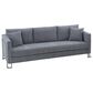 Blue River Heritage 2-Piece Sofa & Chair Set in Gray/Brushed Stainless Steel, , large