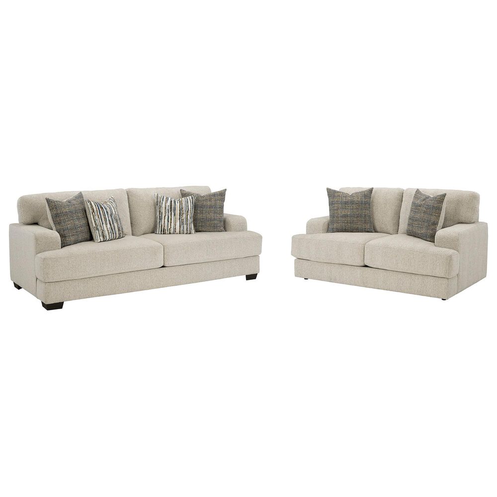 Northwestern Ramos Stationary Sofa and Loveseat Set in Buff, , large