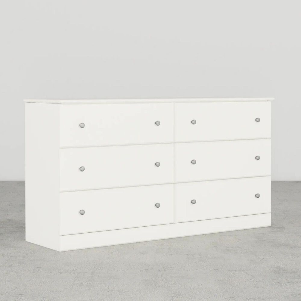 Lemoore Essential 6-Drawer Dresser in Rockport White, , large