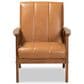 Baxton Studio Nikko Lounge Chair in Tan, , large