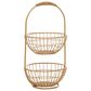 Maple and Jade 20" Traditional Metal Storage Basket in Gold, , large