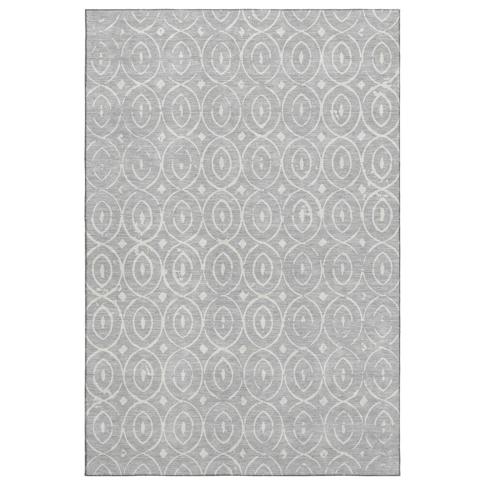 Dalyn Rug Company The Reserve TR12 Silver 9" x 12" Indoor/Outdoor Area Rug, , large