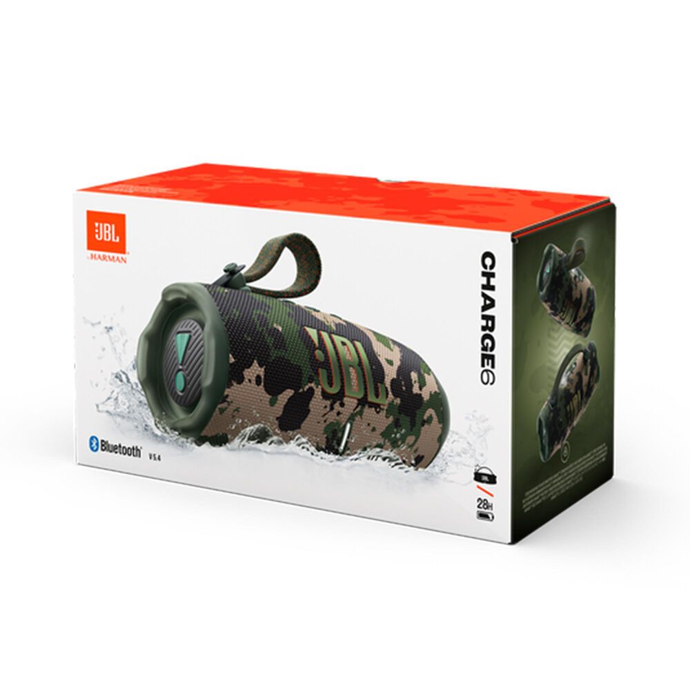 JBL Charge 6 Waterproof Bluetooth Speaker in Squad, , large
