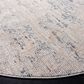 Safavieh Invista 6"7" Round Cream and Charcoal Area Rug, , large