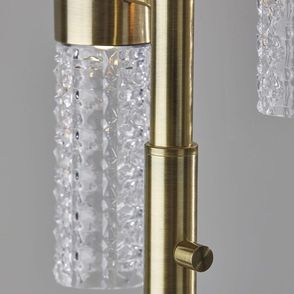 Adesso Harriet LED Floor Lamp in Antique Brass, , large