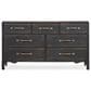 Hooker Furniture Americana Dresser and Mirror in Black, , large