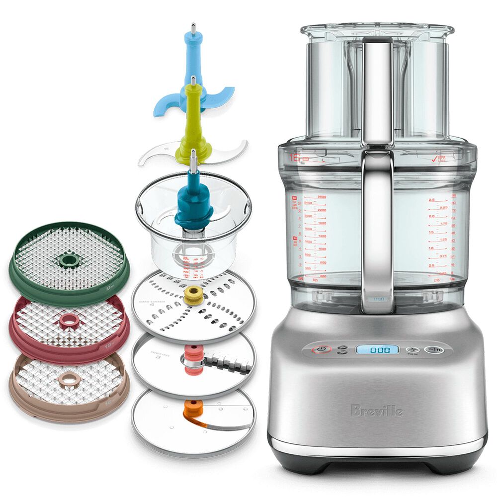 Keystone Paradice 16-Cup Food Processor in Brushed Stainless Steel, , large